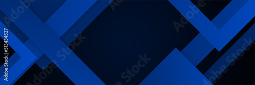 Modern dark blue banner background