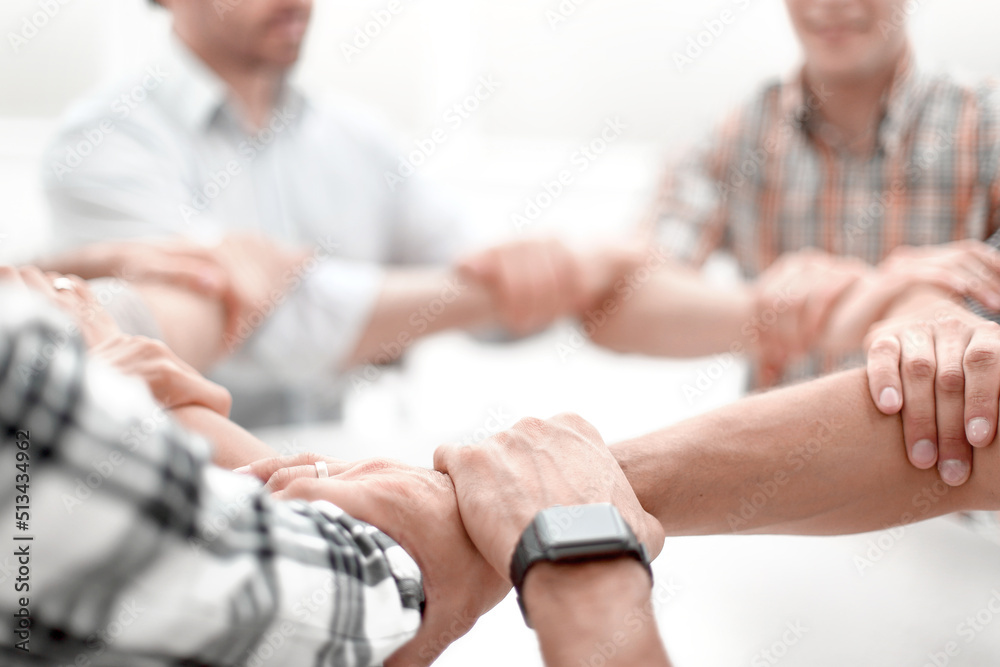 Fototapeta premium background image.business team standing in a circle