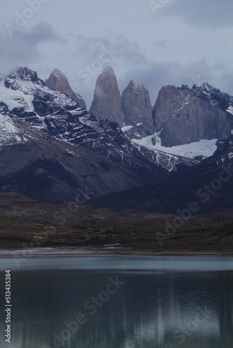 Torres del Paine desde Laguna Amarga. 