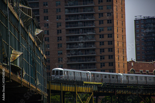 Canvas Print subway in coney island