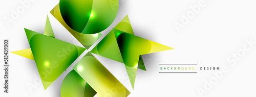 Minimal geometric abstract background. Primitive shapes composition backdrop. Trendy techno business template for wallpaper, banner, background or landing