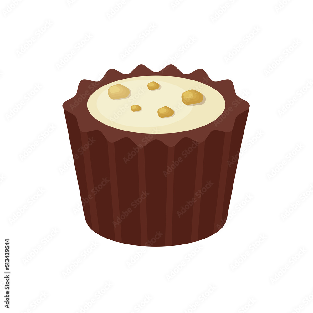 Sweet chocolate candy illustration. Sweet treat vector realistic illustration. Sweet chocolate candy illustration. Sweet treat vector realistic illustration.
