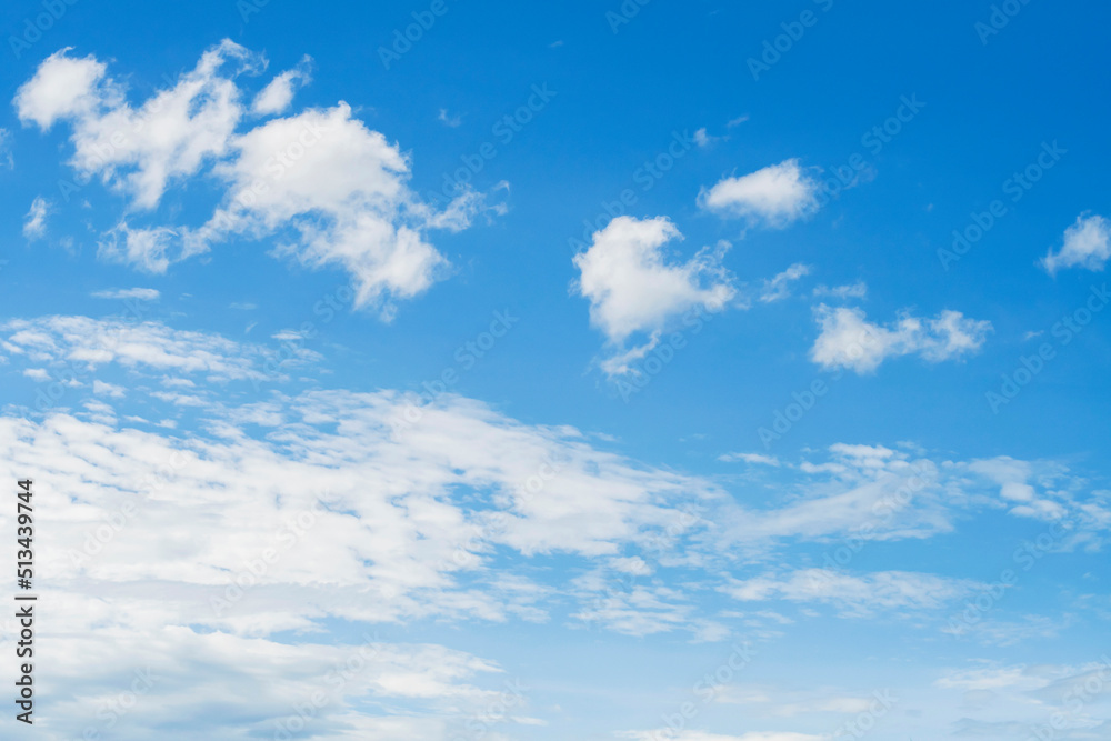 blue sky white clouds sunlight natural beauty