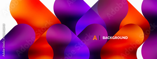 Round shapes and circle geometric abstract background. Vector Illustration For Wallpaper, Banner, Background, Card, Book Illustration, landing page