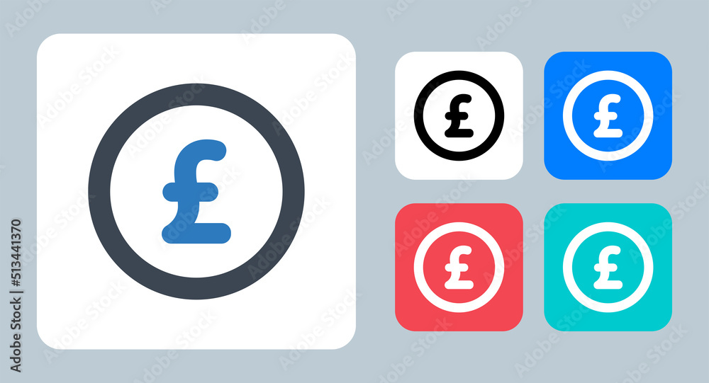 Pound icon - vector illustration . Pound, British, Currency, Coin, Cash, Finance, Money, line, outline, flat, icons . Pound icon - vector illustration . Pound, British, Currency, Coin, Cash, Finance, Money, line, outline, flat, icons .