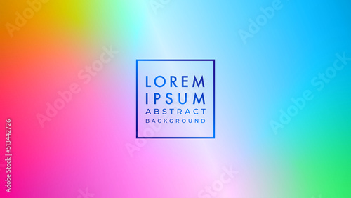 Smooth rainbow gradient. Multicolor background design template.
