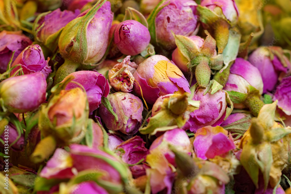 Macro close up background texture of dry rose petals Macro close up background texture of dry rose petals