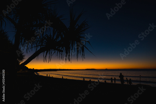 Fototapeta Naklejka Na Ścianę i Meble -  オーストラリア　ヌーサで見る夕焼け