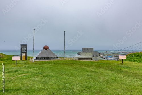 View of the Cape Soya, in Wakkanai City, the northernmost point of the island of Hokkaido, Japan. photo