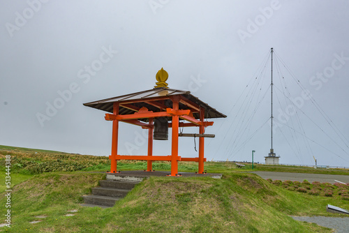 View of the Cape Soya, in Wakkanai City, the northernmost point of the island of Hokkaido, Japan. photo