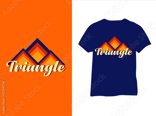 Triangle minimal t-shirt design