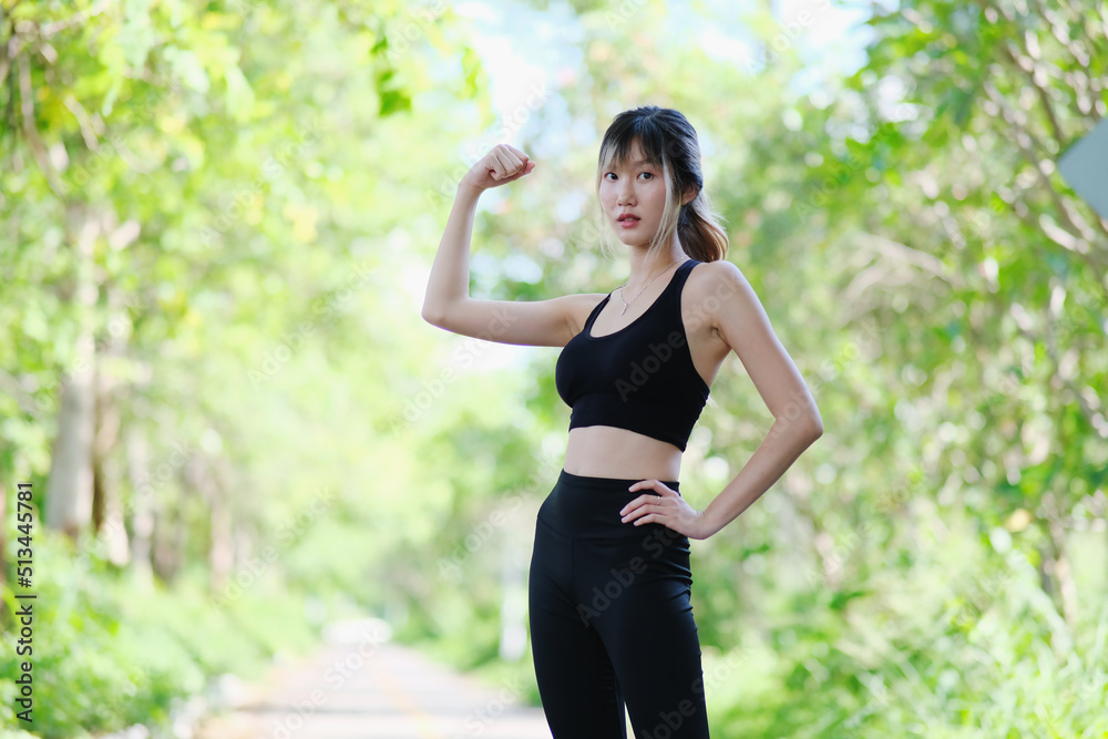 Young woman running and exercise in the park Young woman running and exercise in the park