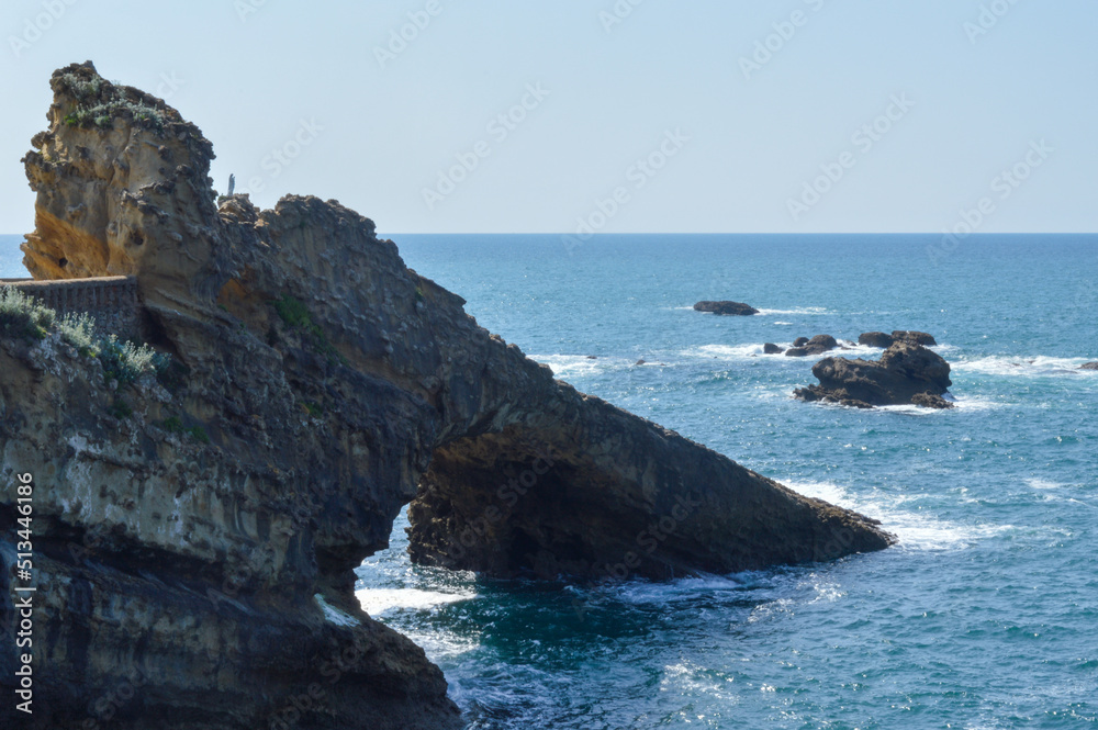 Le rocher de la Vierge à Biarritz