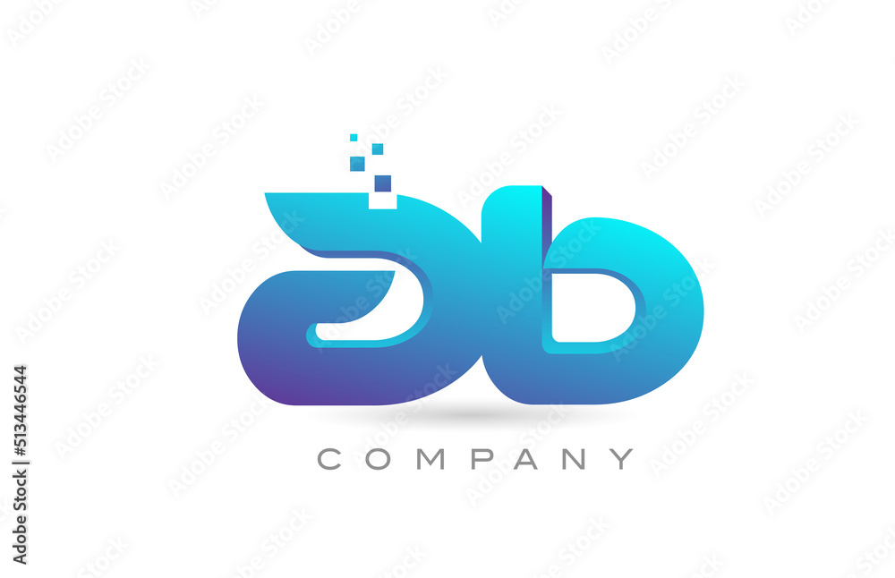 AB alphabet letter logo icon combination design. Creative template for business and company AB alphabet letter logo icon combination design. Creative template for business and company