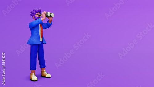 search for candidates HR HR Finds people to fill vacancies, apply for jobs, or find career opportunities ideas. HR businesspeople look through their binoculars to find candidates with 3D renderings.