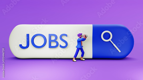 search for candidates HR HR Finds people to fill vacancies, apply for jobs, or find career opportunities ideas. HR businesspeople look through their binoculars to find candidates with 3D renderings.