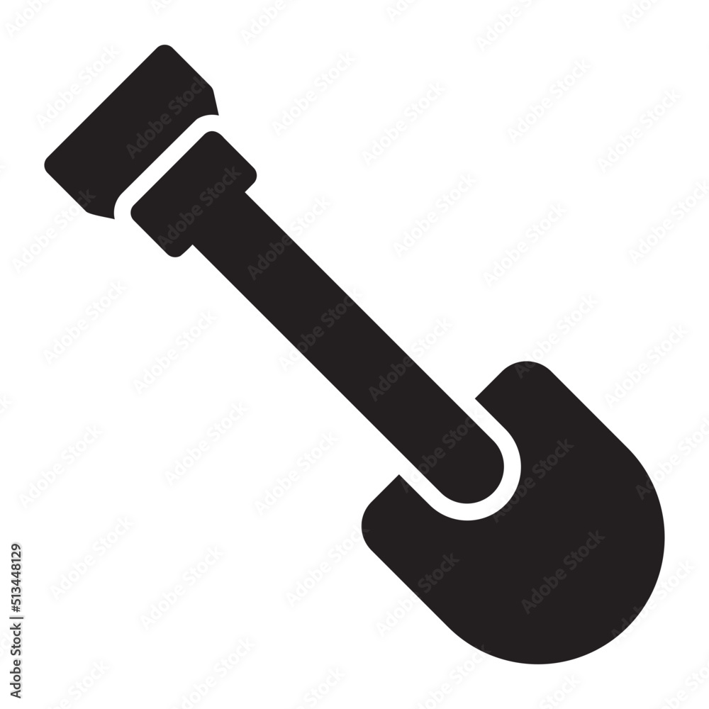 Shovel glyph icon