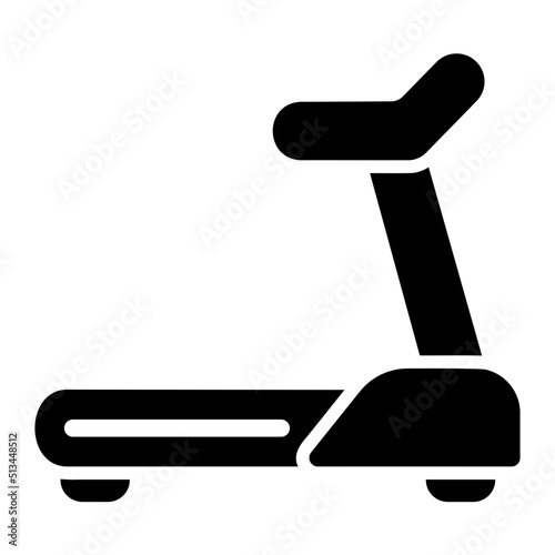treadmill glyph icon