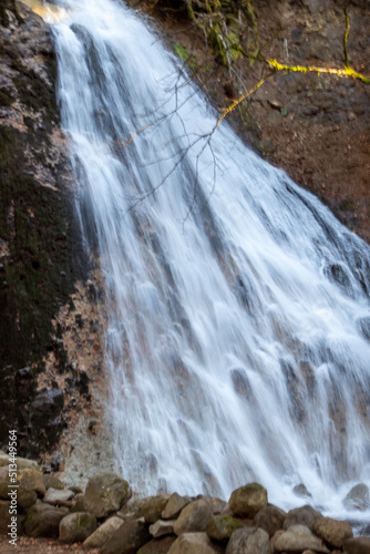 waterfall in the mountains