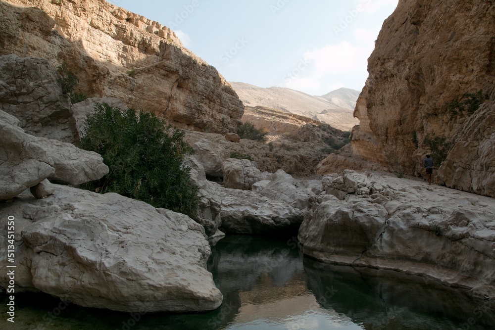 Refreshing swimming visit to Wadi Bani Khalid, Oman