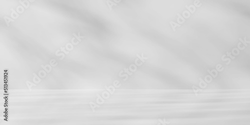 the abstract white wall light and shadow background. 3d render 