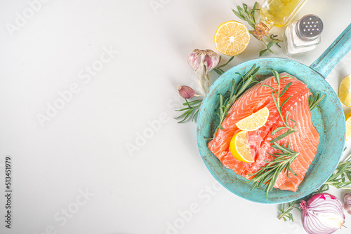  Fresh raw salmon fish fillet © ricka_kinamoto