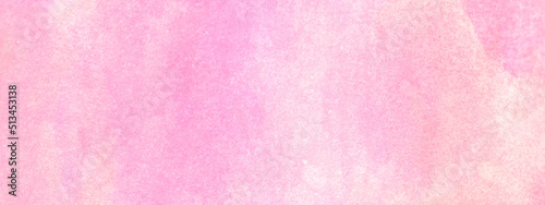 Abstract pink painted watercolor background, bright and shinny pink grunge texture with space, pink background for any design and wallpaper.