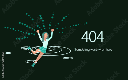 404 error not found web page. layout 404 isolated for corporate website