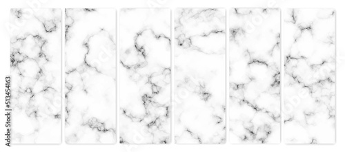 Set of marble texture background