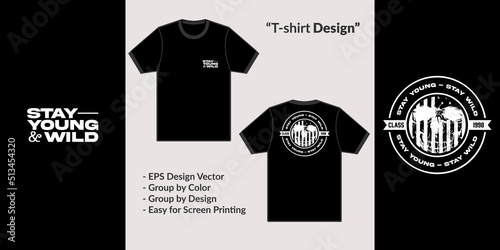 Skulls circle badge vintage streetwear theme design vector for tshirt hoodie and merchandise