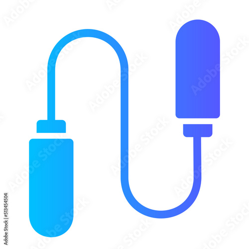 jumping rope gradient icon