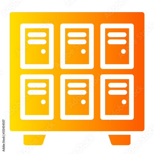 locker room gradient icon