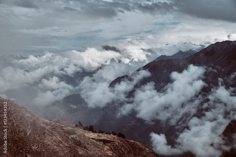 Colca Canyon in the Andes, Peru.