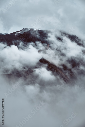 Mountain landscape in the Andes, Peru.