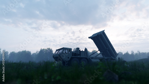 Cuadro en lienzo Anti-ballistic missile defense military system