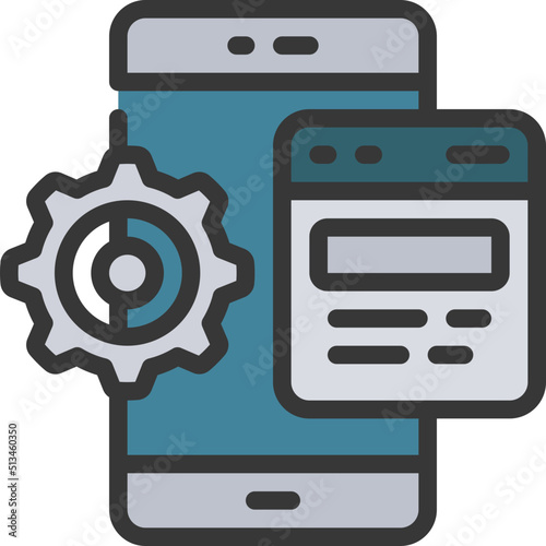 Mobile Web Optimisation Icon