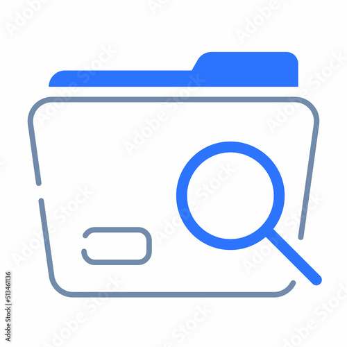 find folder empty state single isolated icon with outline style