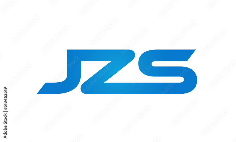 JZS letters Joined logo design connect letters with chin logo logotype icon concept JZS letters Joined logo design connect letters with chin logo logotype icon concept