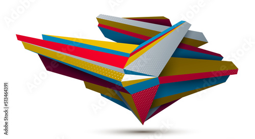 Low poly abstract form isol...