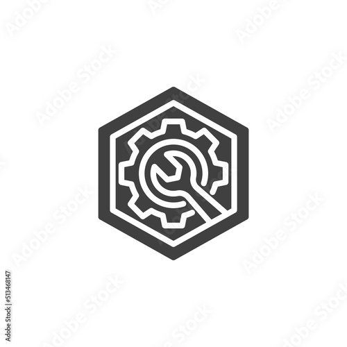 Utility token vector icon