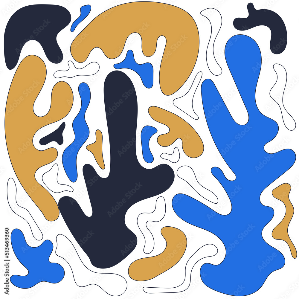 A set of abstract shapes for design A set of abstract shapes for design