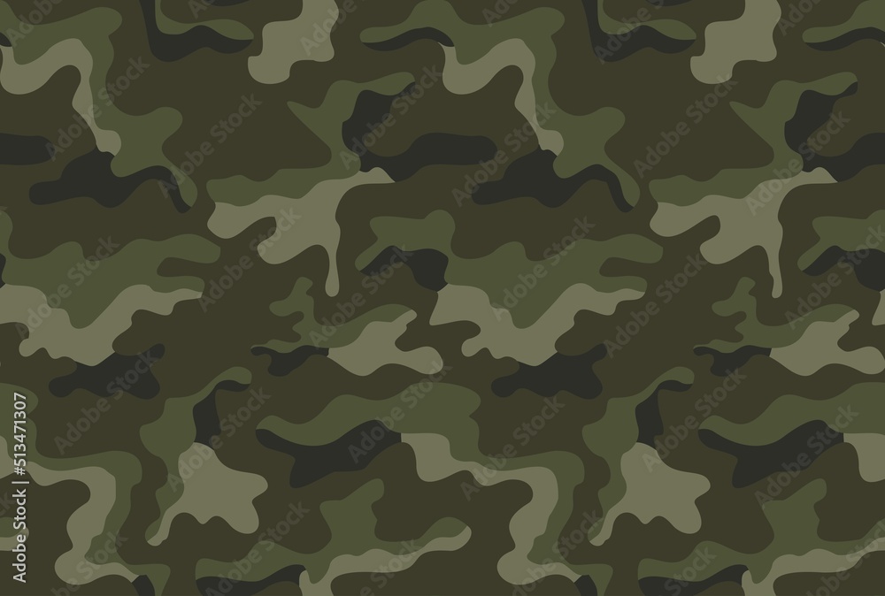 Army camouflage seamless vector military background, classic texture for print on clothes, paper, fabric. Disguise Army camouflage seamless vector military background, classic texture for print on clothes, paper, fabric. Disguise