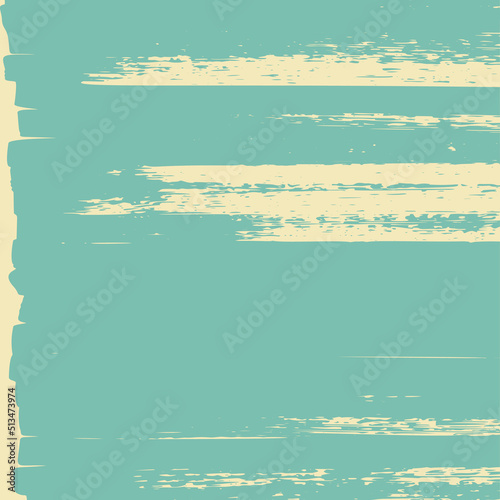 Retro background with distressed vintage grunge texture. Monochrome abstract vector illustration with simple paint brush strokes. 