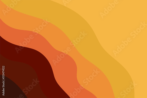 Trendy abstract decorative background in autumn colors. Vector illustration