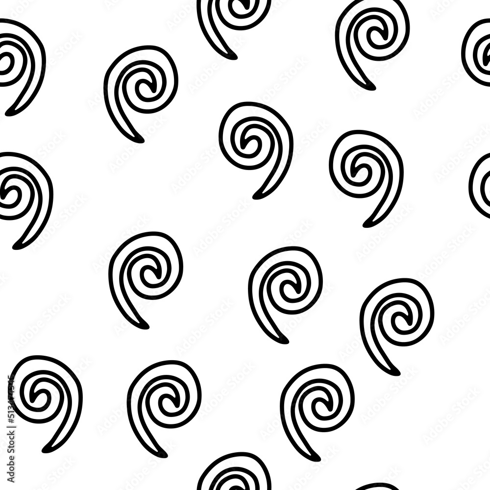 Swirl icon vector illustration. Seamless pattern. Hand drawn black design. Safety wind concept. Isolated graphic symbol. Autumn art sign. Brushstroke pictogram. Many doodle curve stroke Swirl icon vector illustration. Seamless pattern. Hand drawn black design. Safety wind concept. Isolated graphic symbol. Autumn art sign. Brushstroke pictogram. Many doodle curve stroke
