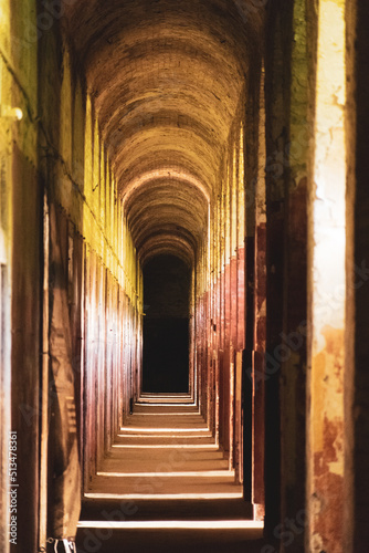corridor in the old bunker