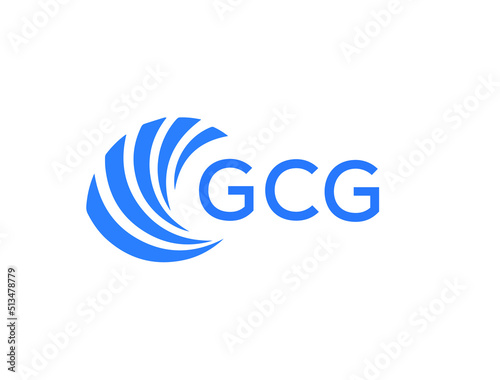 GCG Flat accounting logo design on white background. GCG creative initials Growth graph letter logo concept. GCG business finance logo design.
