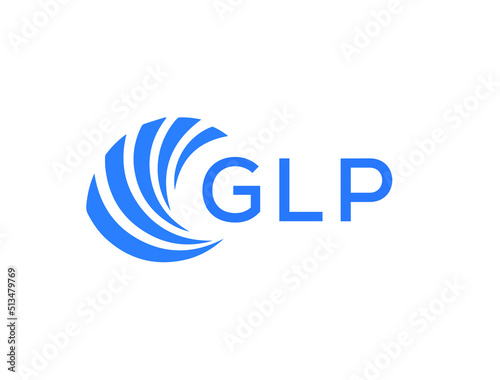GLP Flat accounting logo design on white background. GLP creative initials Growth graph letter logo concept. GLP business finance logo design.
