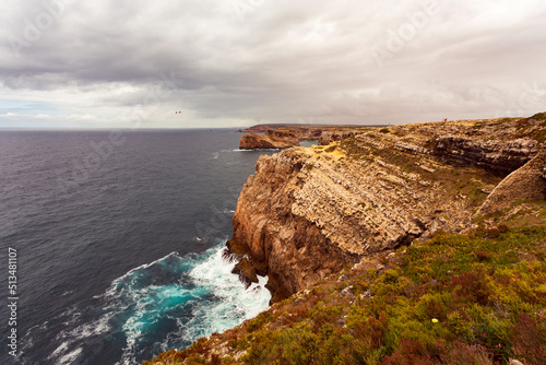 Cabo Sao Vicente, Sagres, Portugal. Farol do Cabo Sao Vicente (built in october 1851) Cabo de Sao Vicente is the South Western tip of Europe, Sagres, Portugal.