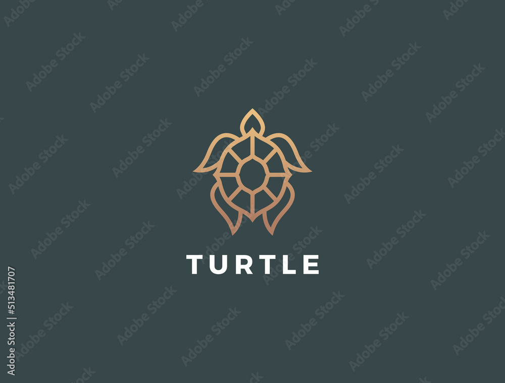 Turtle logo design. Modern icon. Sea turtle illustration. Stock Vector ...